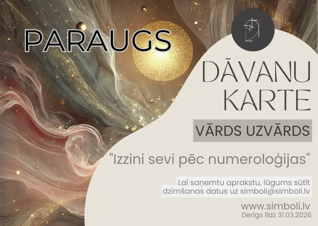 Dāvanu karte-izzini sevi pēc numeroloģijas