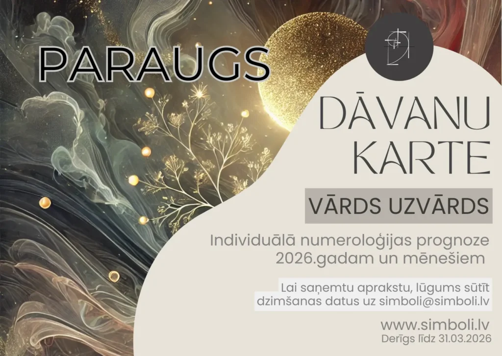 Dāvanu karte numeroloģijas prognozes