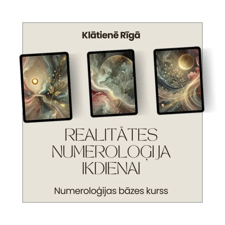 Numeroloģijas kursi klātienē Rīgā